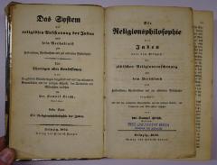 GB M 3772 (ausgesondert): Das System der religiösen Anschauung der Juden und sein Verhältnis zum Heidenthum, Christenthum und zur absoluten Philosophie. Bd. 1, Die Religionsphilosophie der Juden oder das Prinzip der jüdischen Religionsanschauung und sein Verhältniß zum Heidenthum, Christenthum und zur absoluten Philosophie (1842)