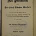 GB M 3777 : Der Pentateuch oder die fünf Bücher Mose's. [4], Numeri :  = ba-midbar (1841)