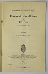 Icd 240 : Economic Conditions in Cuba (1930)