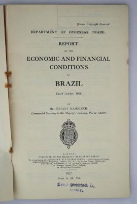 Ice 759 : Report on the Economic and Financial Conditions in Brazil (1927)