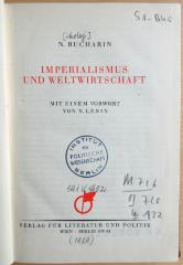 M 726 B 92 18 : Imperialismus und Weltwirtschaft  (1929)