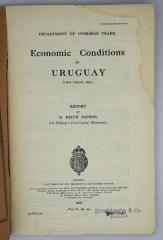 Ice 758 : Economic Conditions in Uruguay (1930)