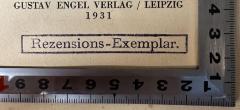 - (Central-Verein Deutscher Staatsbürger Jüdischen Glaubens), Stempel: Annotation; 'Rezensions-Exemplar.'. 