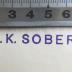 - (Soberski, A. K.), Stempel: Name; 'A. K. Soberski'. 