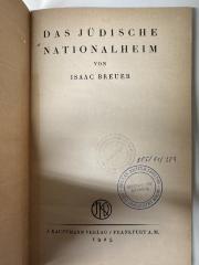 BD 9050 B846 : Das jüdische Nationalheim. (1925)