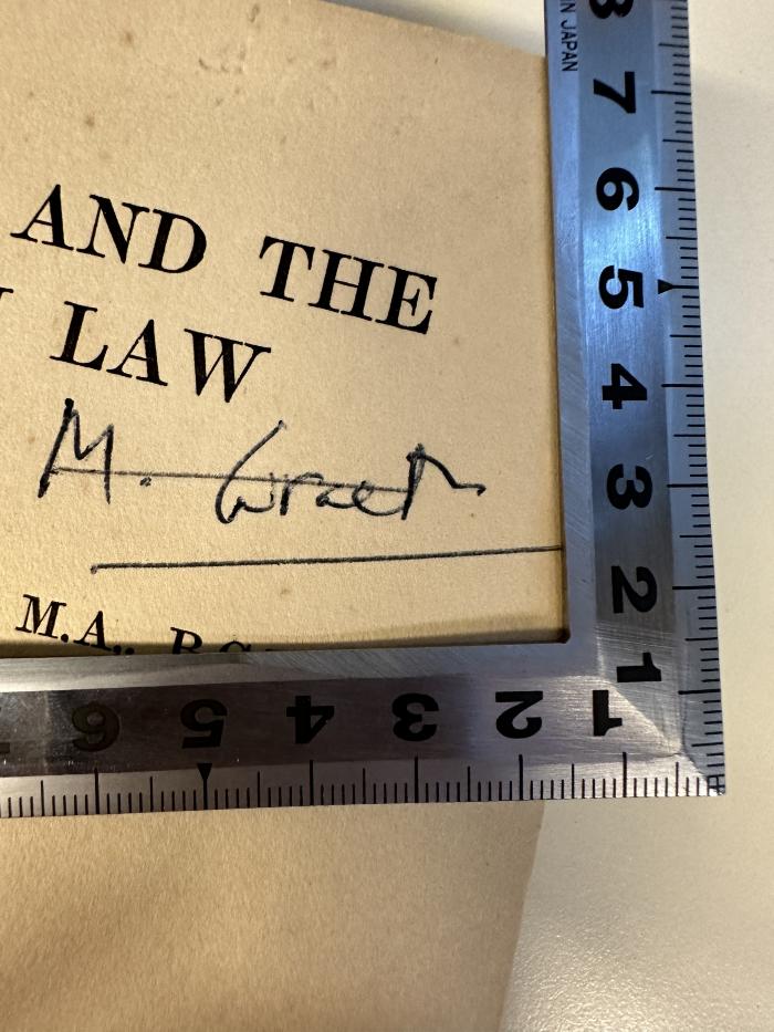 -, Von Hand: Autogramm; 'M. Gretz'