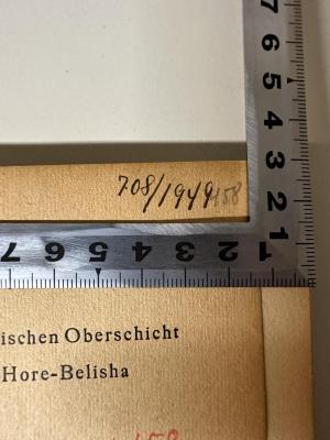 - (Arbejderbevægelsens Bibliotek og Arkiv), Von Hand: Exemplarnummer; '708/1949 458'. 