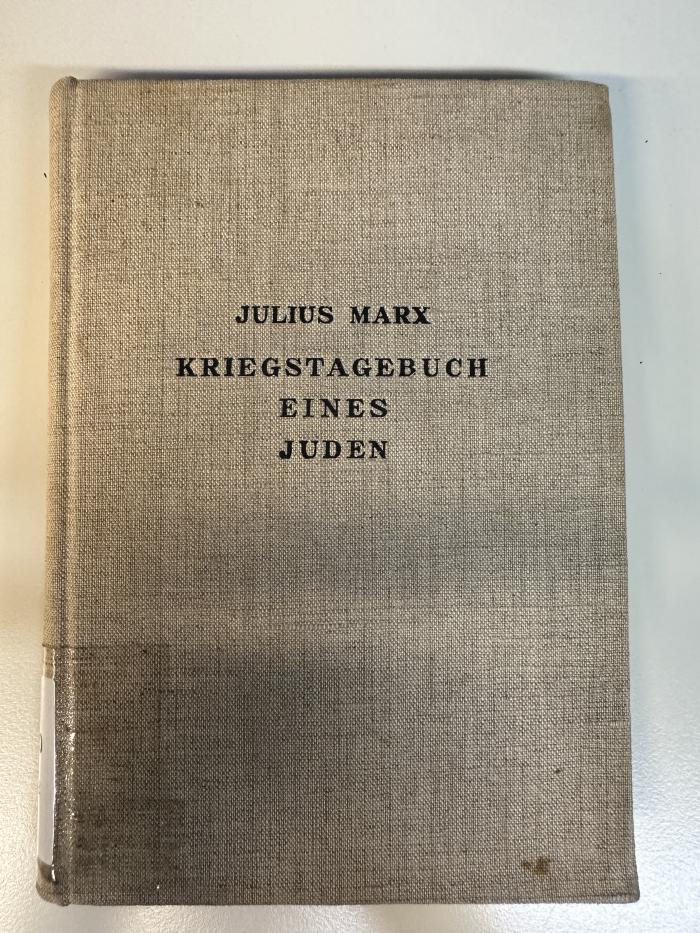 BD 9250 M392 : Kriegs-Tagebuch eines Juden. (1939)