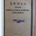M 726 L 26 31 : Über Organisationsfragen  (1924)