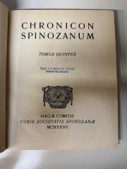 CF 8317 C557-5 : Chronicon Spinozanum. (o. J.)