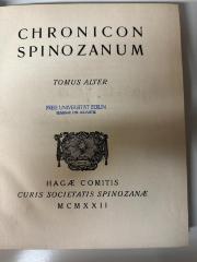 CF 8317 C557-2 : Chronicon Spinozanum. (o. J.)