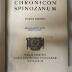 CF 8317 C557-3 : Chronicon Spinozanum. (o. J.)