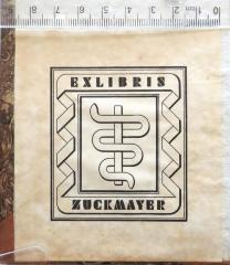 - (Zuckmayer, [?]), Etikett: ; 'Exlibris Zuckmayer'. 