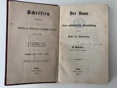 4 ZJ 44-9, 1.2 : Der Bann in seiner geschichtlichen Entwicklung auf dem Boden des Judenthumes (1864)