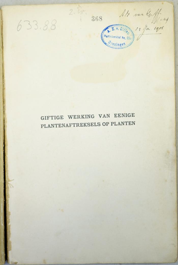 Stempel Schmutzblatt