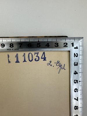 - (Bibliothek des Theologischen Seminars, Ev.-Luth. Mission zu Leipzig), Stempel: Exemplarnummer, Notiz; '11034 2. Expl.'. 