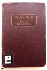 Z 25393 : Es irrt der Mensch. Roman (1910)