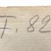- (Loewenstein, Joseph Dr. med.), Von Hand: Signatur; 'F. 82'. 