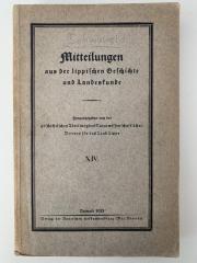 ohne Sign. : Mitteilungen aus der lippischen Geschichte und Landeskunde (1933)