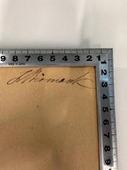 - (Bismarck, Georg von), Von Hand: Autogramm; 'G. Bismarck'. 