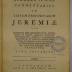 Rara M 2799 : Hermanni Venema Commentarius ad librum propheticarum Jeremiæ quo conciones rite distinguuntur, scopus, nexus et series, sermonis accurate 
investigatur, perpetua paraphrasi exponitur, et selectis observatis voces et phrases illustrantur, ac inplementi demonstratione, ubi opus fuerit, confirmantur. 2. (1765)