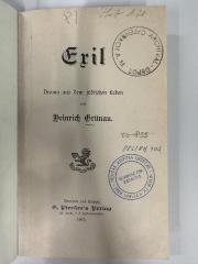 GM 7651 G886 E9 : Exil : Drama aus dem jüdischen Leben (1902)