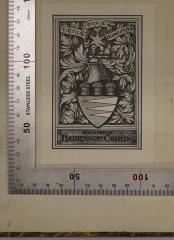 - (Henryson-Caird, James Alexander), Etikett: Exlibris, Name; 'Ex Libris
Henryson Caird'. 