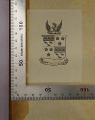 - (Fenwicke, Gerald Charles), Etikett: Exlibris, Motto; 'A. Fenwyke! A. Fenwyke'. 