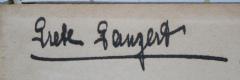 - (Ganzert, Grete), Von Hand: Name, Autogramm; 'Grete Ganzert'. 