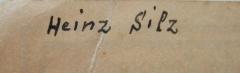 - (Silz, Heinz), Von Hand: Name, Autogramm; 'Heinz Silz'. 