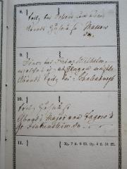 - (Preußen, Wilhelm, Prinz, 1783-1851;Schulenburg, [?]), Von Hand: Name; 'Diner bei Prinz Wilhelm,
welches ich absagen mußte.
Abends Fritz bei Schalenburgk'. 