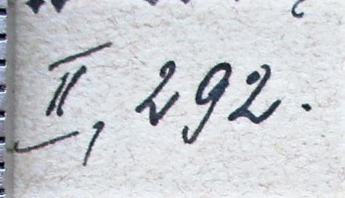  Die Edda : Götterlieder und Heldenlieder; Aus dem Altnordischen;-, Von Hand: Nummer; 'II, 292.'