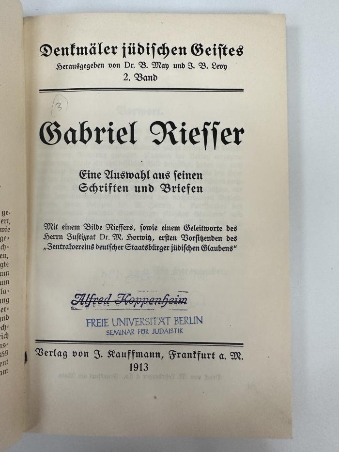NP 2556 B85.1913 : Eine Auswahl aus seinen Schriften und Briefen. (1913)