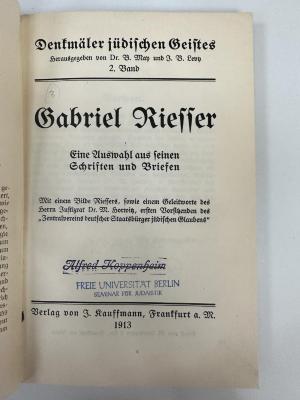 NP 2556 B85.1913 : Eine Auswahl aus seinen Schriften und Briefen. (1913)