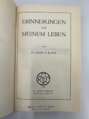 NY 9250 B651 E6-1 : Erinnerungen aus meinem Leben 1. (1922)