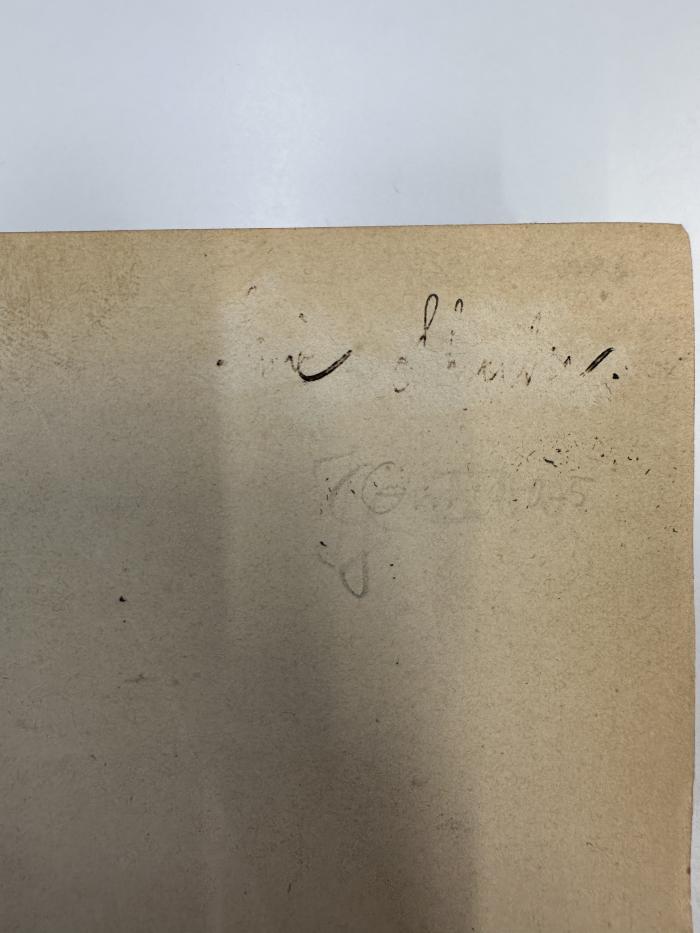 -, Radiert / Rasiert: Autogramm; 'B[xxx]e [Schechter?]' (Prototyp)