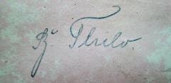 - (Thilo, Bernhard Franz Paul), Von Hand: Autogramm; 'B. Thilo.'. 
