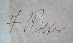 - (Richter, J.), Von Hand: Autogramm, Name; 'J. Richter'. 
