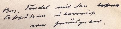 - (Freimaurer Loge Augusta), Von Hand: Widmung; 'Br:. Findel mit den besten [...] überreicht vom Herausgeber'. 