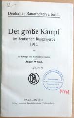 M 741 Win : Der große Kampf im deutschen Baugewerbe 1910 (1911)