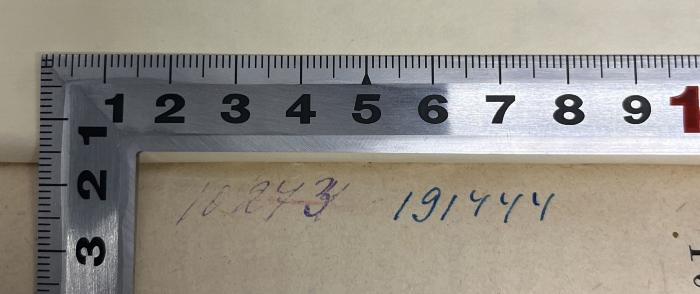 -, Von Hand: Nummer; '10273 191444'