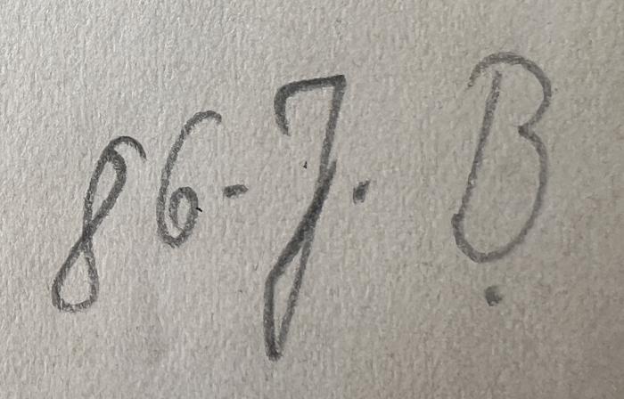 - (Deutscher Transportarbeiter-Verband;Gesamtverband der Arbeitnehmer der öffentlichen Betriebe und des Personen- und Warenverkehrs), Von Hand: Signatur; '86. J. B.'. 