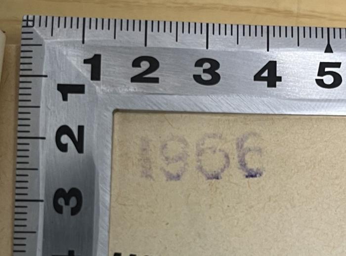 -, Stempel: Nummer; '1966'