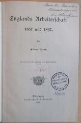 M 771 Web : Englands Arbeiterschaft 1837 und 1897.
 (1898)