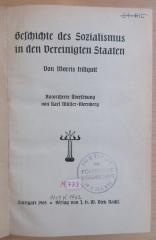 M 773 Hil : Geschichte des Sozialismus in den Vereinigten Staaten (1906)
 (1906)