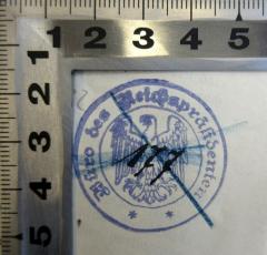 - (Büro des Reichspräsidenten), Stempel: Ortsangabe, Nummer; 'Büro des Reichspräsidenten (177)'.  (Prototyp)