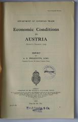 Ibm 794 : Economic conditions in Austria (1930)