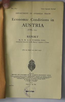 Ibm 794 : Economic conditions in Austria (1935)