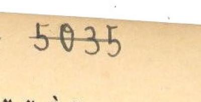 - (NSDAP-Gauarchiv und -museum Südhannover-Braunschweig), Von Hand: Signatur; '5035'. 