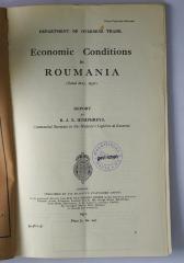 Ibi 678 : Economic conditions in Roumania (1931)